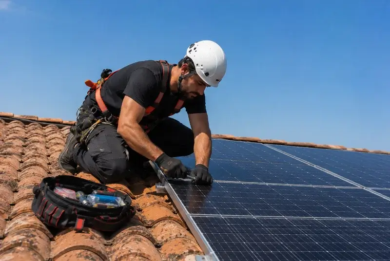 Maintenance et monitoring de panneaux solaires au Palais